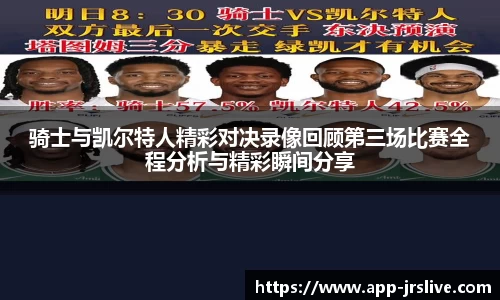 骑士与凯尔特人精彩对决录像回顾第三场比赛全程分析与精彩瞬间分享